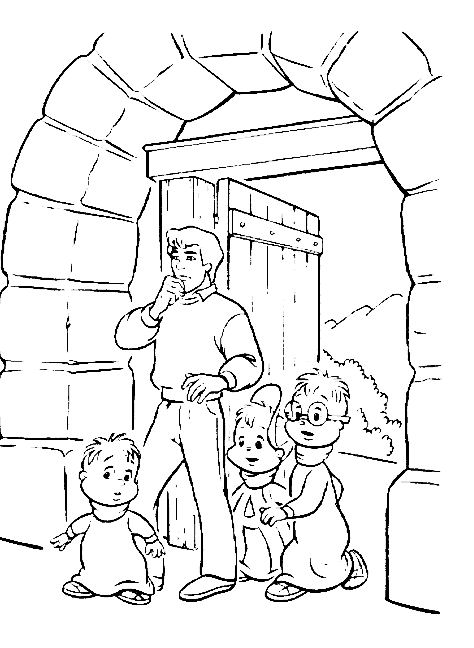 Dibujo gratuito Alvin y the Chipmunks #128262 de la coleccion Dibujos Animados y Series Animadas para imprimir