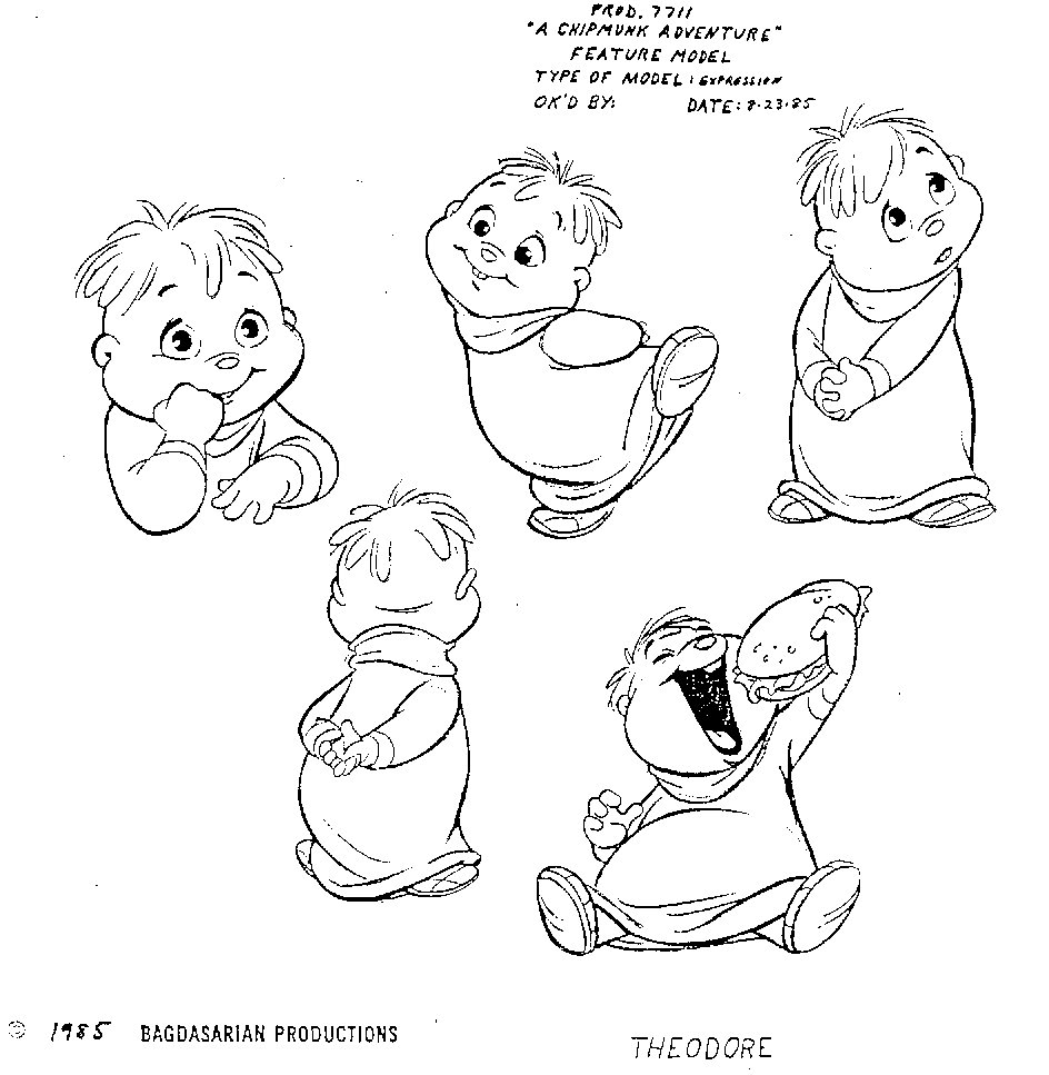 Dibujo gratuito Alvin y the Chipmunks #128283 de la coleccion Dibujos Animados y Series Animadas para imprimir