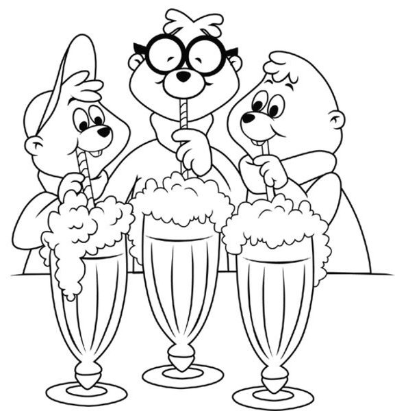 Dibujo gratuito Alvin y the Chipmunks #128284 de la coleccion Dibujos Animados y Series Animadas para imprimir