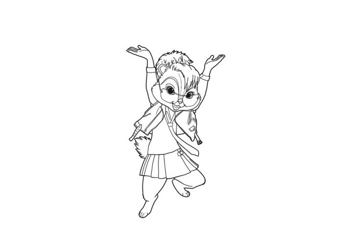 Dibujo gratuito Alvin y the Chipmunks #128380 de la coleccion Dibujos Animados y Series Animadas para imprimir