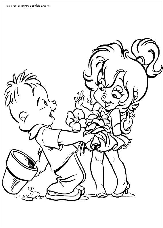 Dibujo gratuito Alvin y the Chipmunks #128381 de la coleccion Dibujos Animados y Series Animadas para imprimir