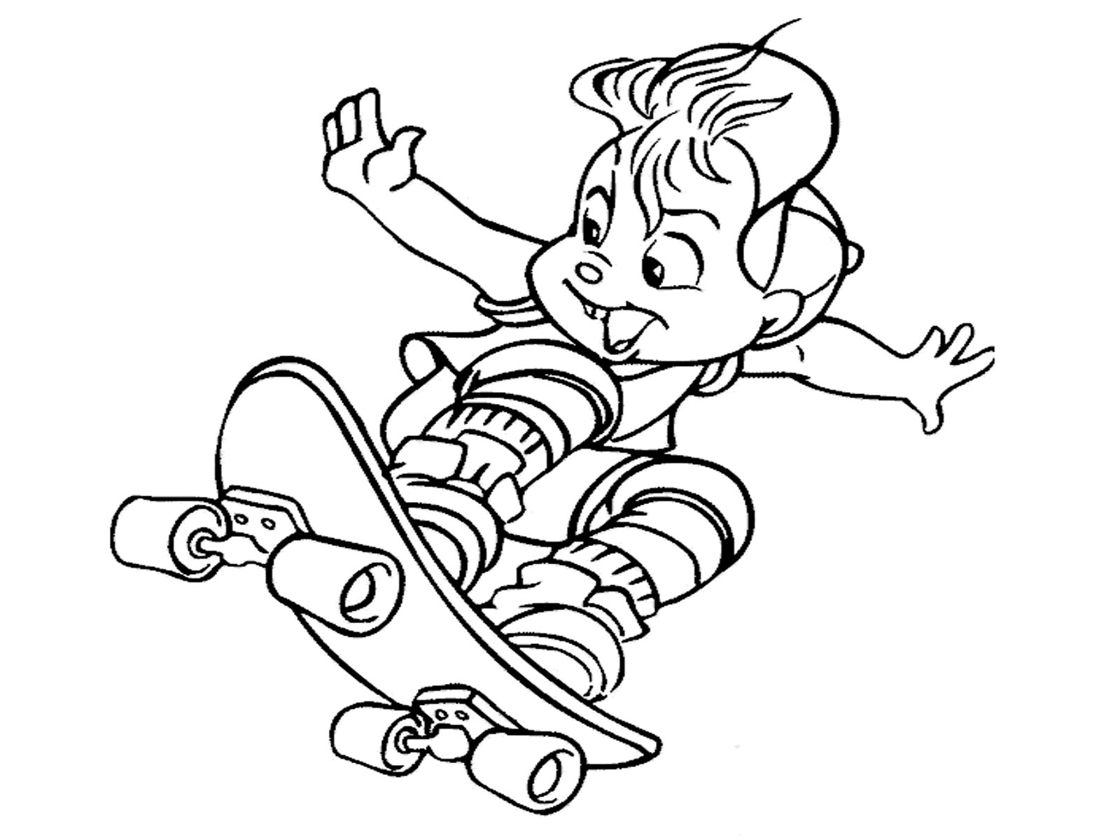 Dibujo gratuito Alvin y the Chipmunks #128455 de la coleccion Dibujos Animados y Series Animadas para imprimir