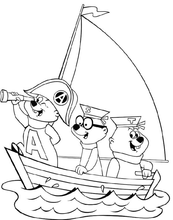 Dibujo gratuito Alvin y the Chipmunks #128482 de la coleccion Dibujos Animados y Series Animadas para imprimir