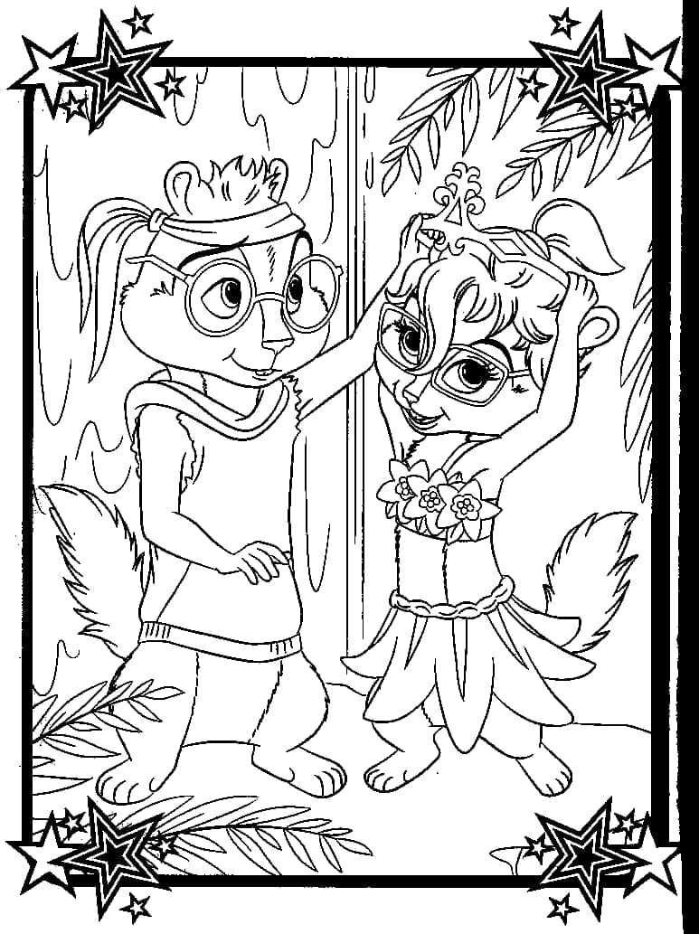 Dibujo gratuito Alvin y the Chipmunks #203402 de la coleccion Dibujos Animados y Series Animadas para imprimir