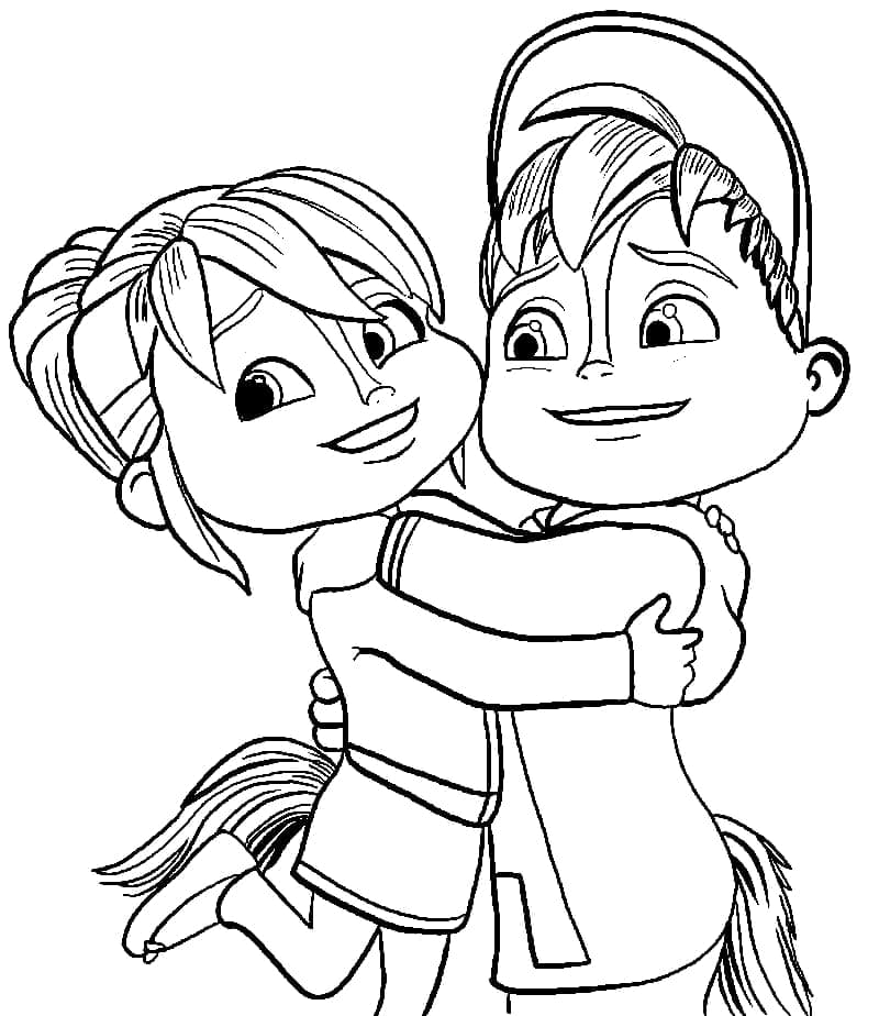 Dibujo gratuito Alvin y the Chipmunks #203409 de la coleccion Dibujos Animados y Series Animadas para imprimir