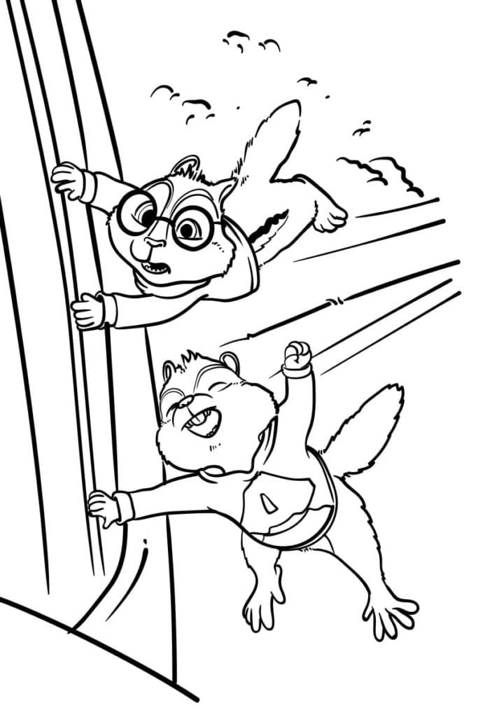 Dibujo gratuito Alvin y the Chipmunks #203413 de la coleccion Dibujos Animados y Series Animadas para imprimir