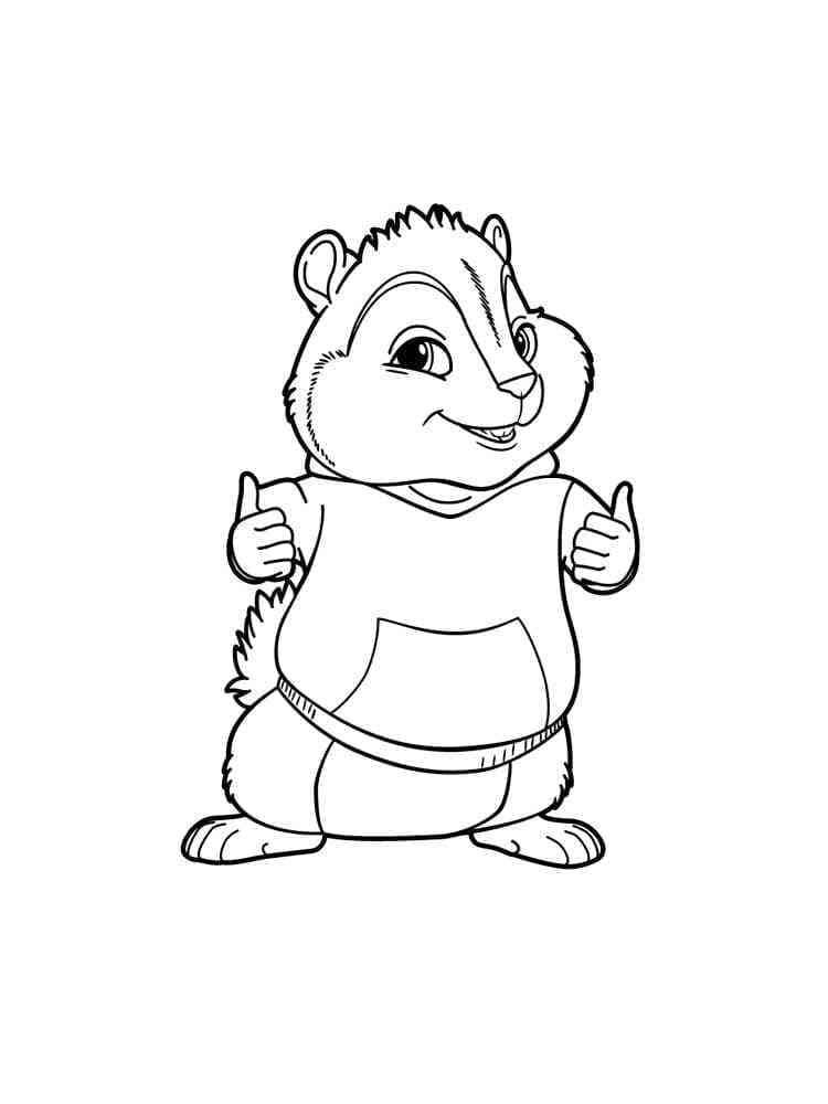 Dibujo gratuito Alvin y the Chipmunks #203423 de la coleccion Dibujos Animados y Series Animadas para imprimir