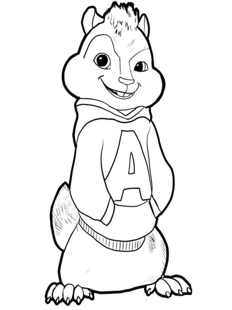 Dibujo gratuito Alvin y the Chipmunks #203424 de la coleccion Dibujos Animados y Series Animadas para imprimir