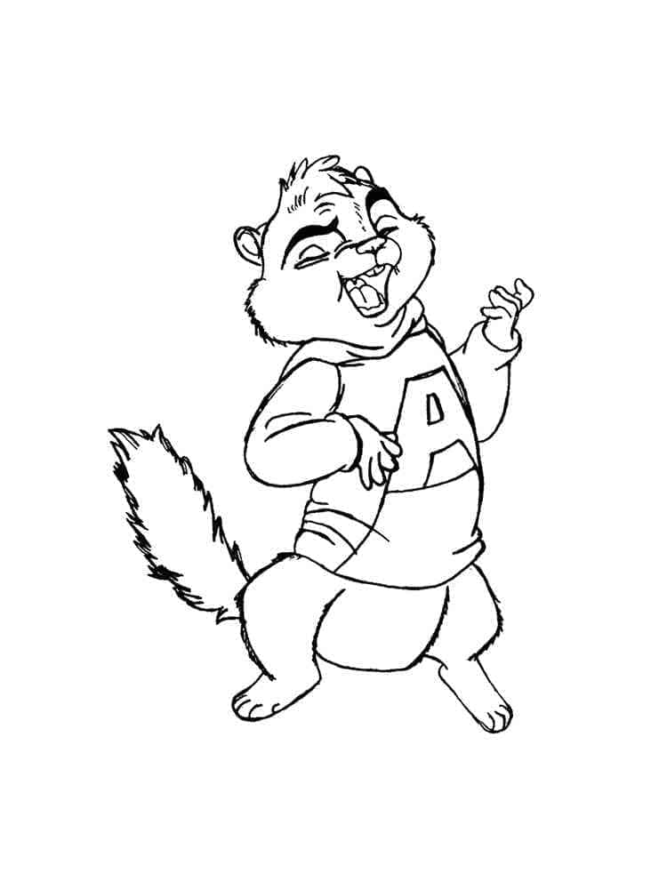 Dibujo gratuito Alvin y the Chipmunks #203425 de la coleccion Dibujos Animados y Series Animadas para imprimir