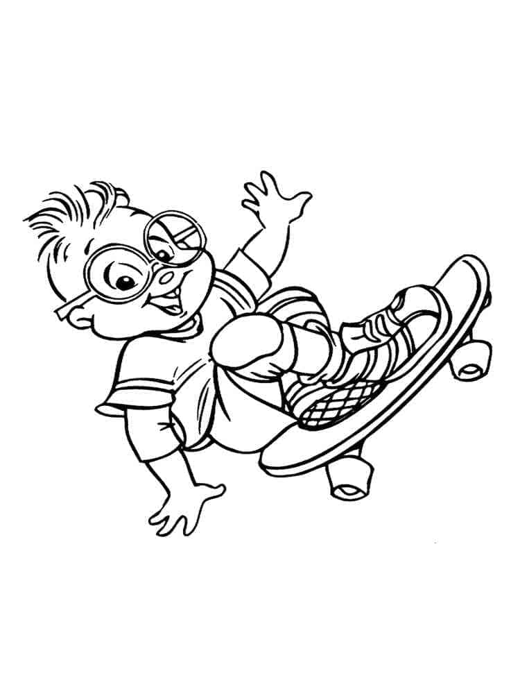 Dibujo gratuito Alvin y the Chipmunks #203434 de la coleccion Dibujos Animados y Series Animadas para imprimir