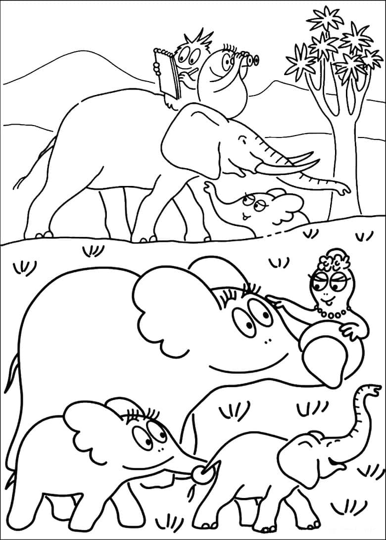 Dibujo gratuito Barbapapa #184588 de la coleccion Dibujos Animados y Series Animadas para imprimir