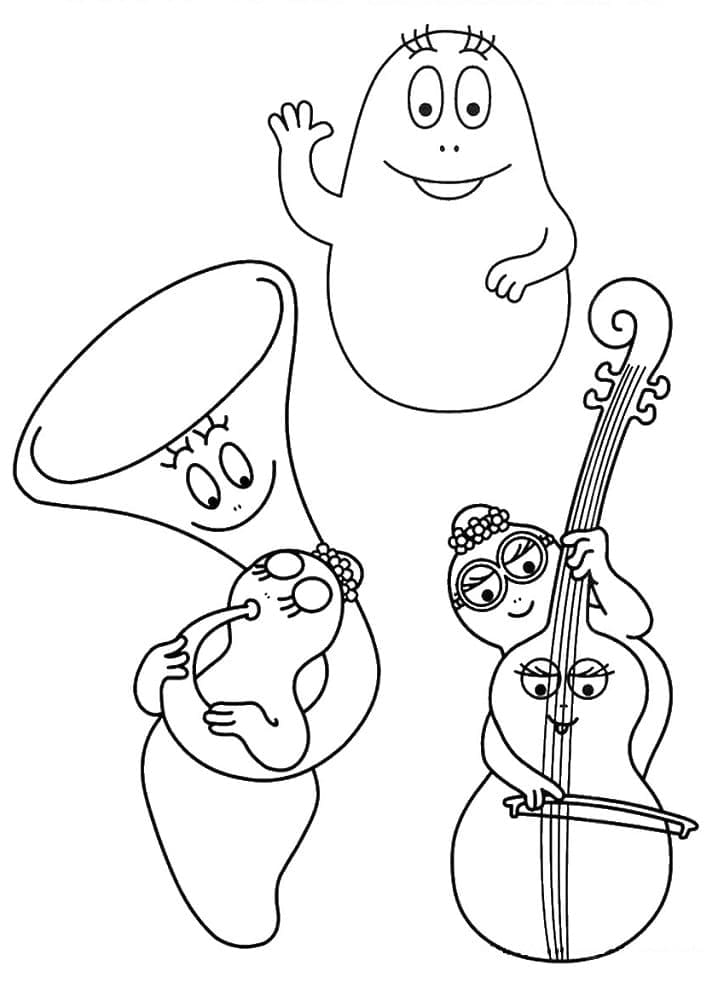 Dibujo gratuito Barbapapa #184590 de la coleccion Dibujos Animados y Series Animadas para imprimir