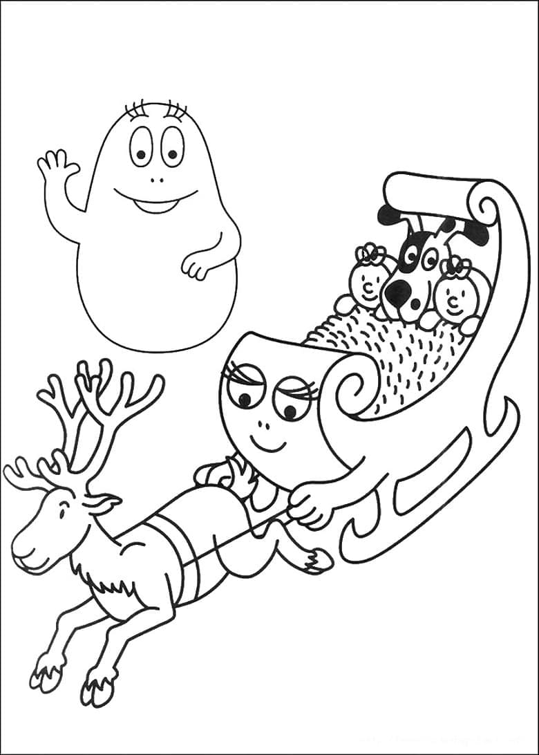Dibujo gratuito Barbapapa #184595 de la coleccion Dibujos Animados y Series Animadas para imprimir