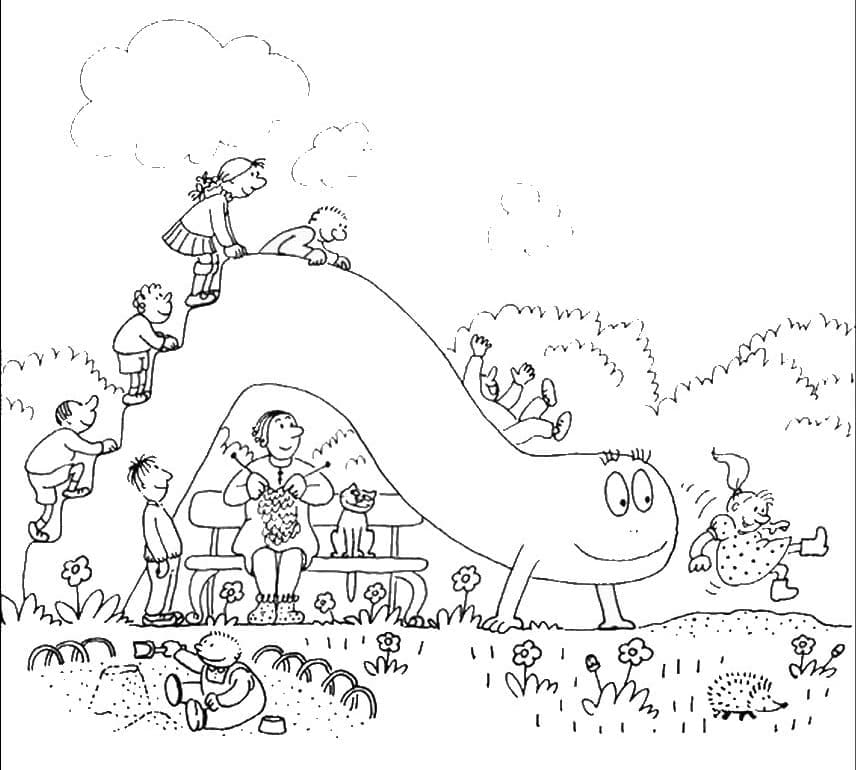 Dibujo gratuito Barbapapa #184607 de la coleccion Dibujos Animados y Series Animadas para imprimir