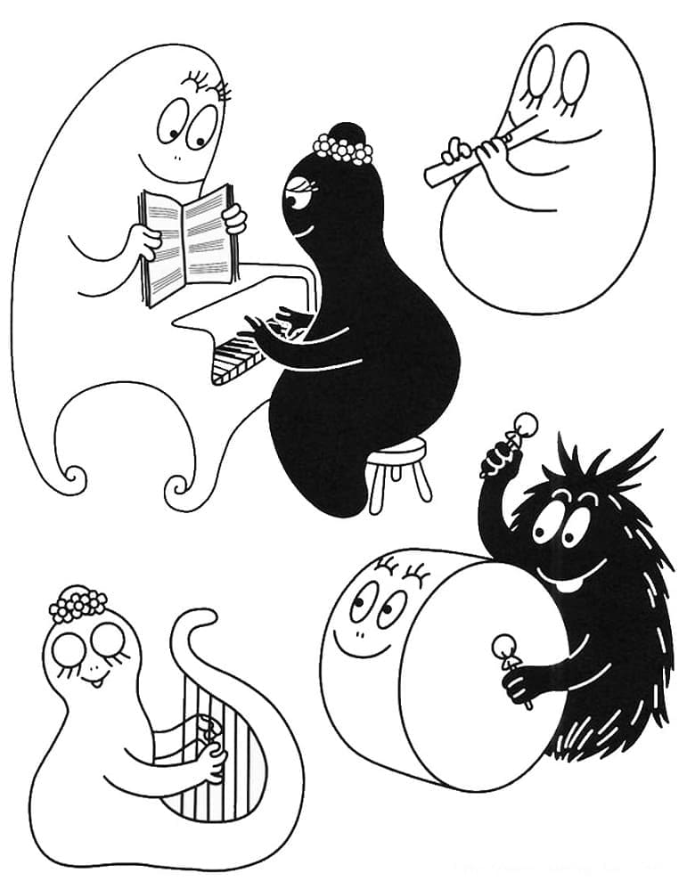 Dibujo gratuito Barbapapa #184613 de la coleccion Dibujos Animados y Series Animadas para imprimir