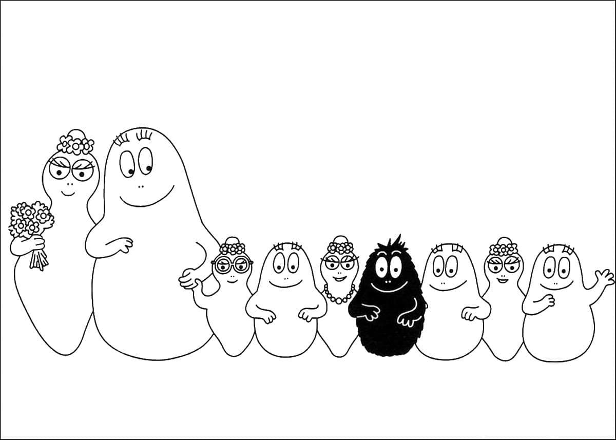 Dibujo gratuito Barbapapa #184627 de la coleccion Dibujos Animados y Series Animadas para imprimir