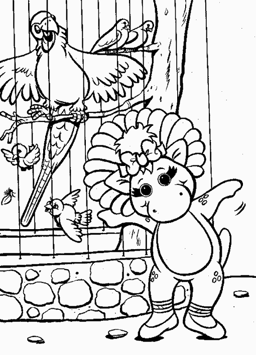 Dibujo gratuito Barney y friends #41013 de la coleccion Dibujos Animados y Series Animadas para imprimir