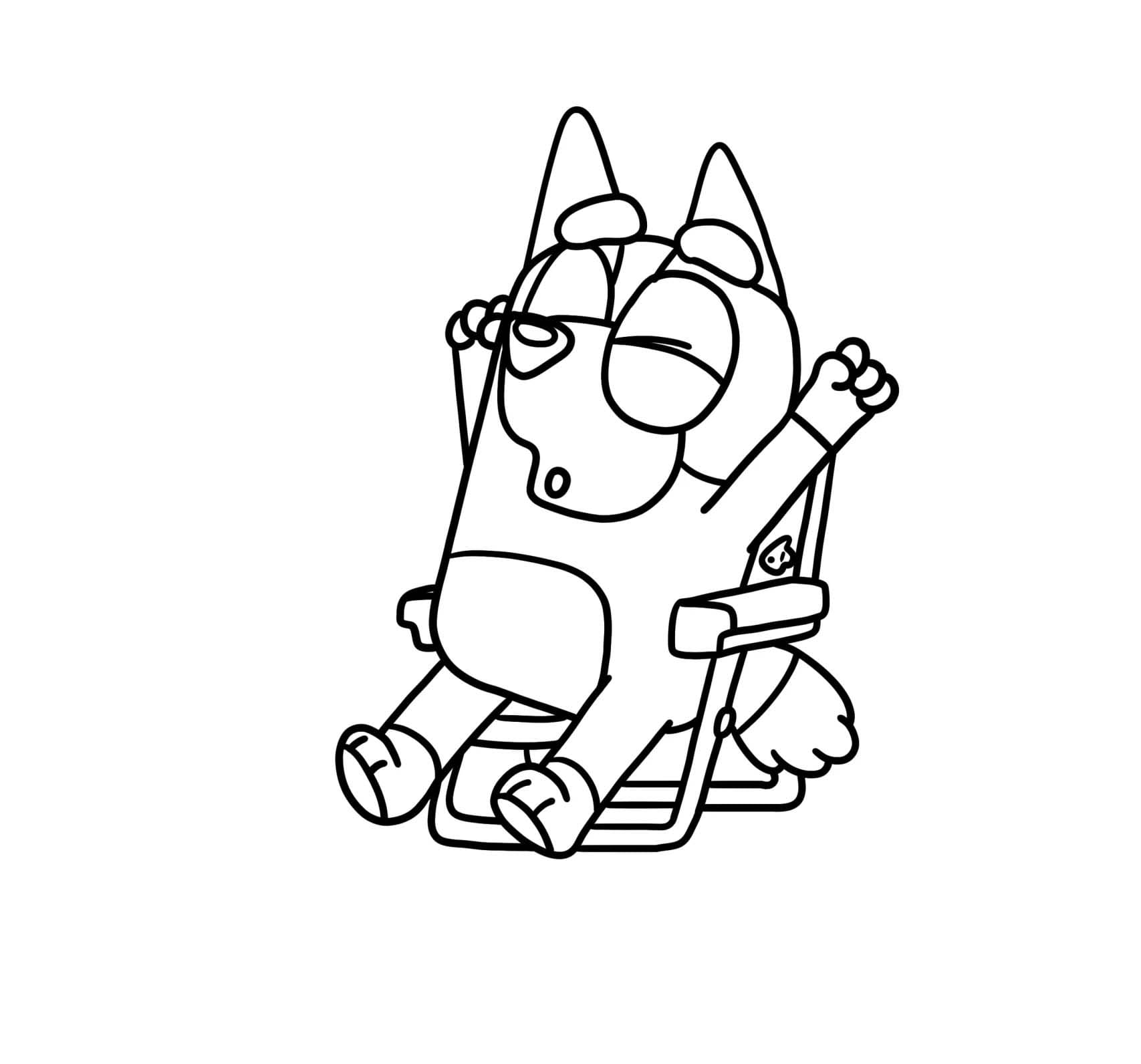 Dibujo gratuito Bluey #219520 de la coleccion Dibujos Animados y Series Animadas para imprimir