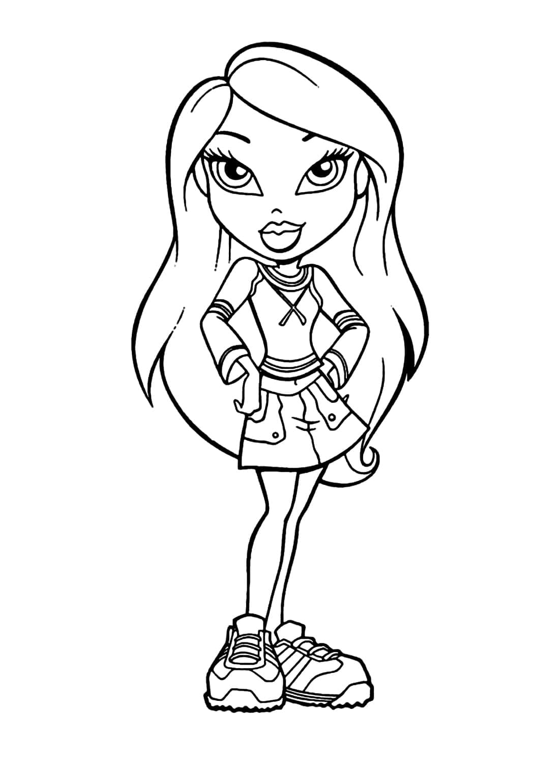 Dibujo gratuito Bratz #203139 de la coleccion Dibujos Animados y Series Animadas para imprimir