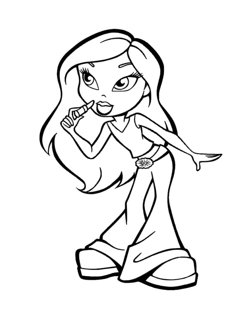 Dibujo gratuito Bratz #203143 de la coleccion Dibujos Animados y Series Animadas para imprimir