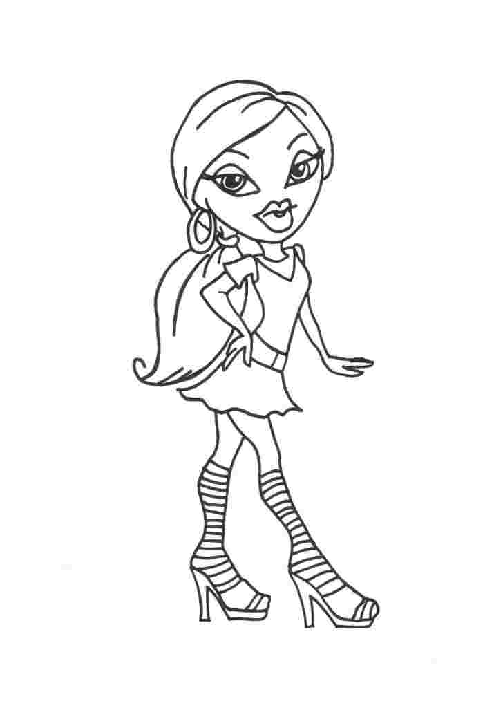 Dibujo gratuito Bratz #32365 de la coleccion Dibujos Animados y Series Animadas para imprimir