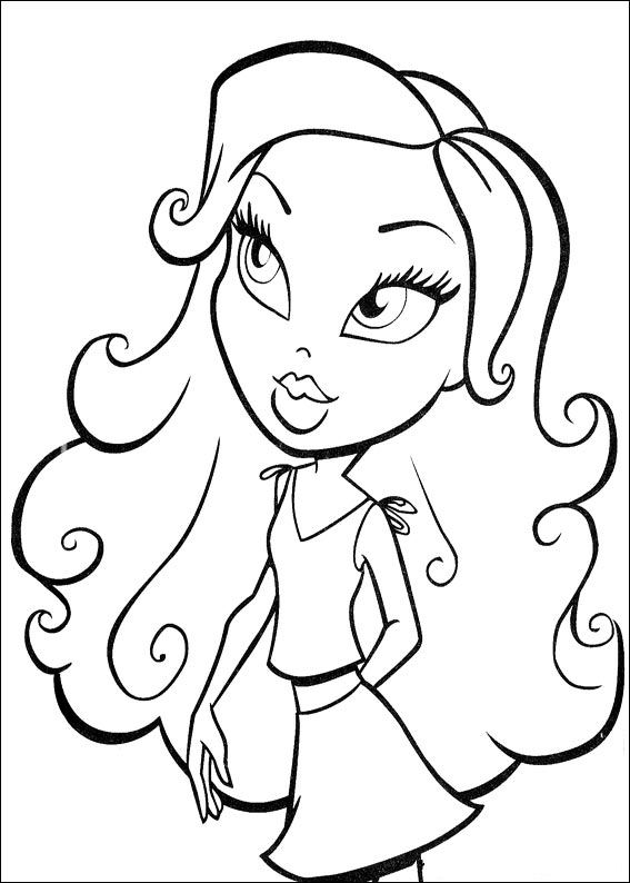 Dibujo gratuito Bratz #32380 de la coleccion Dibujos Animados y Series Animadas para imprimir