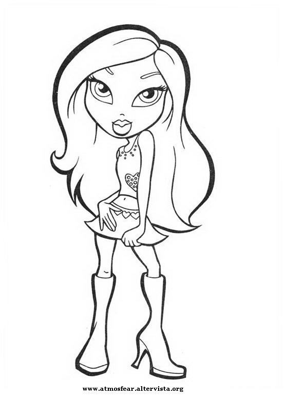 Dibujo gratuito Bratz #32397 de la coleccion Dibujos Animados y Series Animadas para imprimir