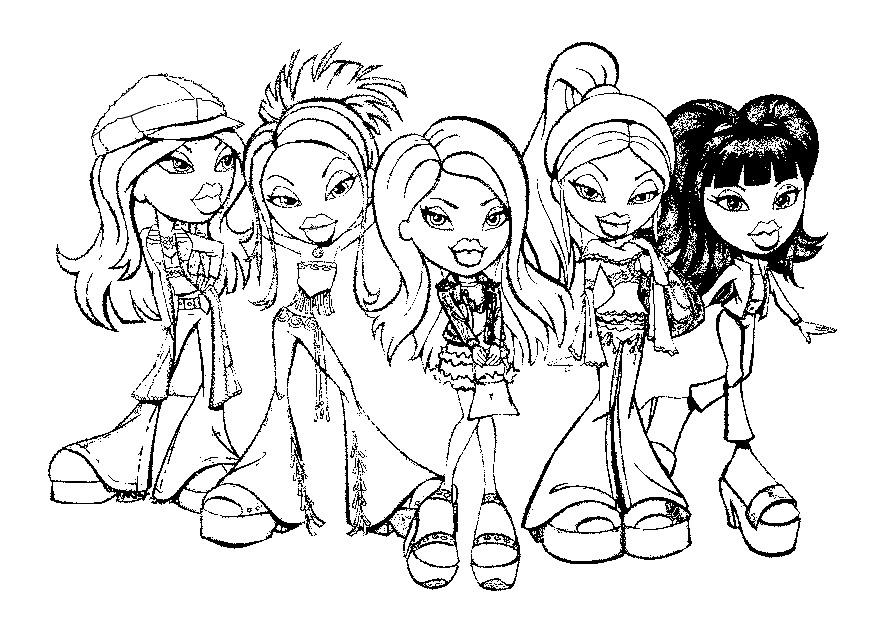 Dibujo gratuito Bratz #32488 de la coleccion Dibujos Animados y Series Animadas para imprimir