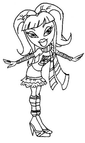 Dibujo gratuito Bratz #32541 de la coleccion Dibujos Animados y Series Animadas para imprimir