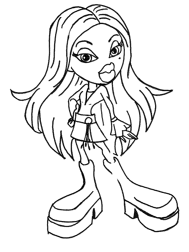Dibujo gratuito Bratz #32577 de la coleccion Dibujos Animados y Series Animadas para imprimir