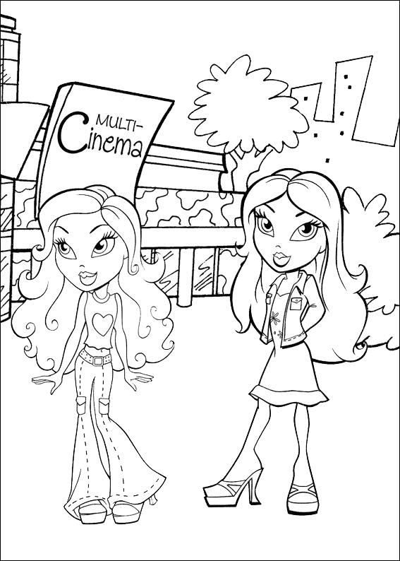 Dibujo gratuito Bratz #32656 de la coleccion Dibujos Animados y Series Animadas para imprimir