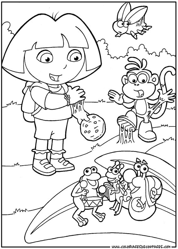 Dibujo gratuito Dora la Exploradora #29728 de la coleccion Dibujos Animados y Series Animadas para imprimir