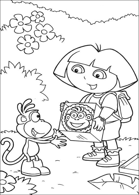 Dibujo gratuito Dora la Exploradora #29732 de la coleccion Dibujos Animados y Series Animadas para imprimir