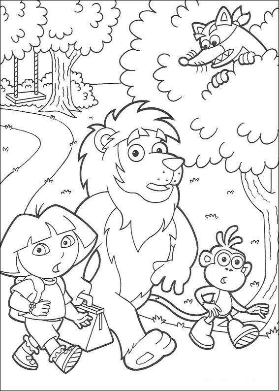 Dibujo gratuito Dora la Exploradora #29782 de la coleccion Dibujos Animados y Series Animadas para imprimir