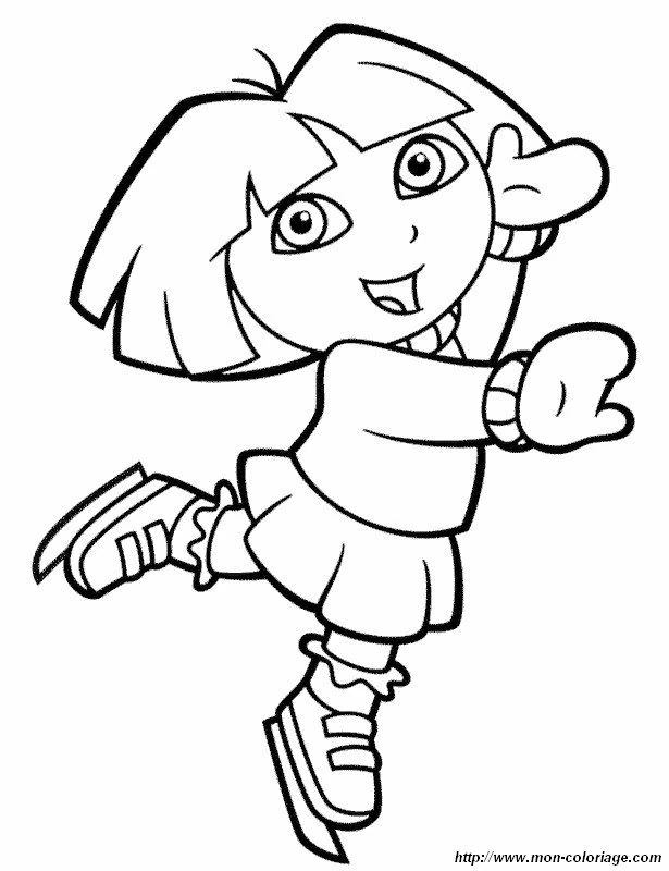 Dibujo gratuito Dora la Exploradora #29804 de la coleccion Dibujos Animados y Series Animadas para imprimir