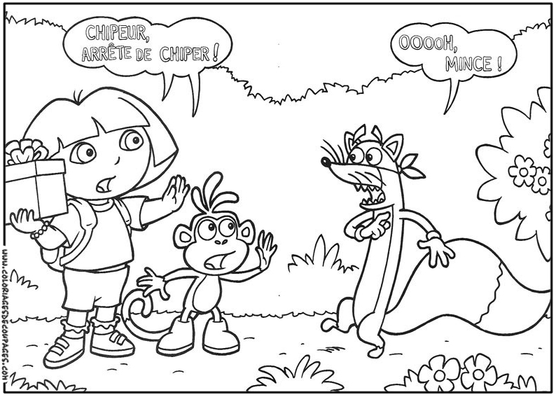 Dibujo gratuito Dora la Exploradora #29936 de la coleccion Dibujos Animados y Series Animadas para imprimir