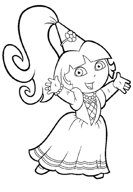 Dibujo gratuito Dora la Exploradora #29999 de la coleccion Dibujos Animados y Series Animadas para imprimir