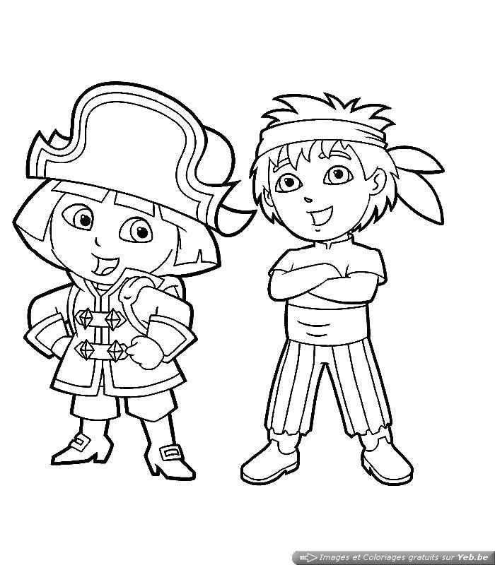 Dibujo gratuito Dora la Exploradora #30053 de la coleccion Dibujos Animados y Series Animadas para imprimir