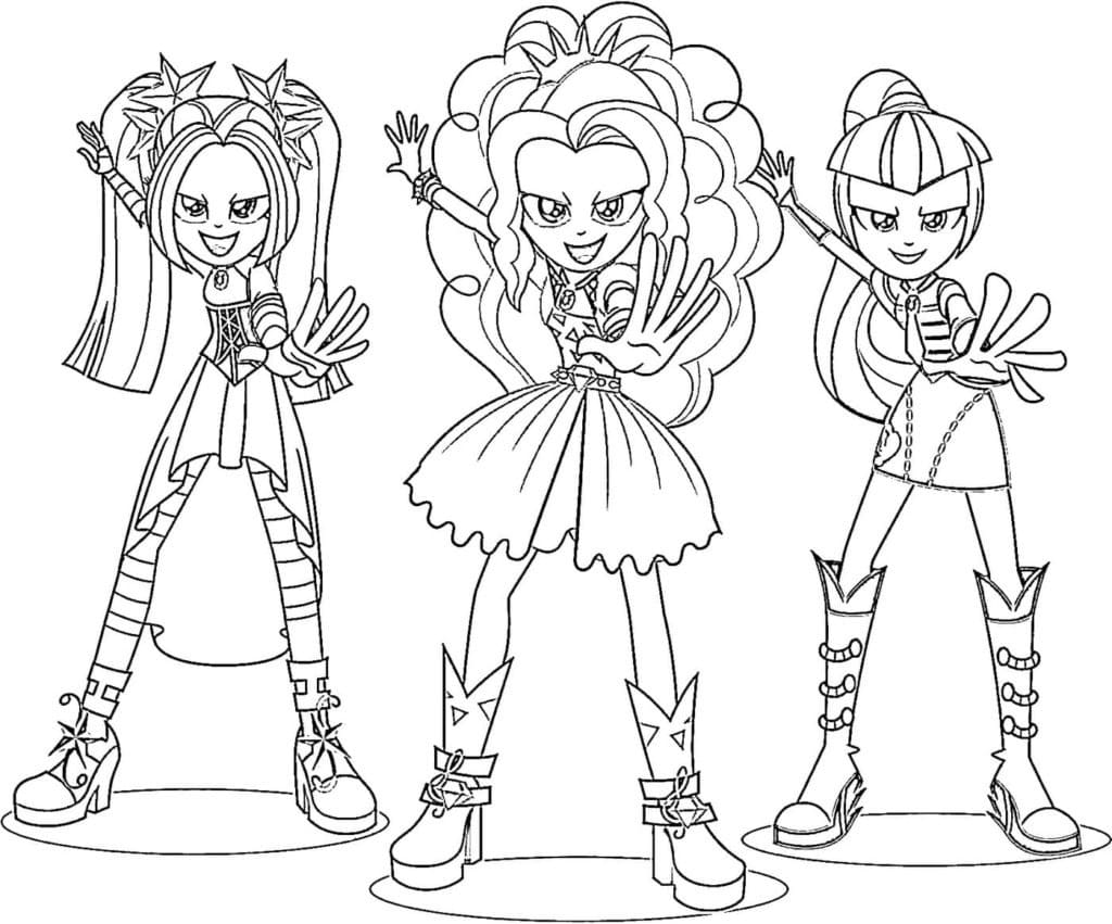 Dibujo para colorear: Equestria Girls (Dibujos Animados y Series Animadas) #197778 - Dibujos para Colorear e Imprimir Gratis