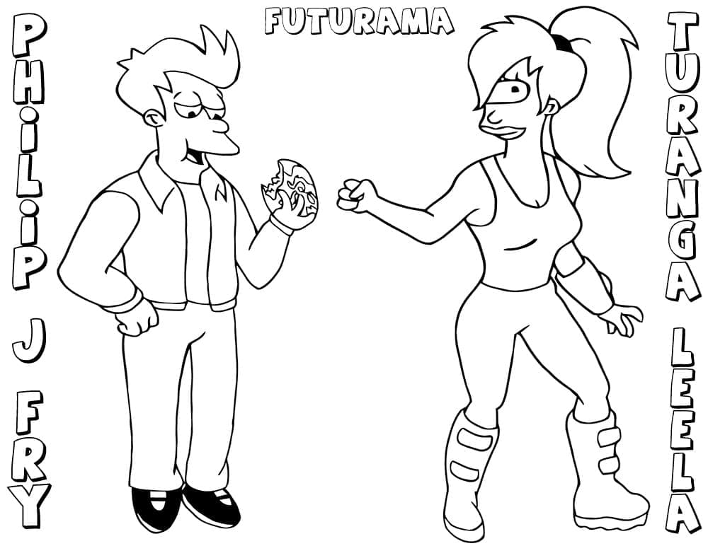 Dibujo gratuito Futurama #206547 de la coleccion Dibujos Animados y Series Animadas para imprimir