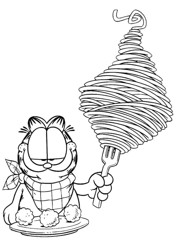 Dibujo gratuito Garfield #196203 de la coleccion Dibujos Animados y Series Animadas para imprimir