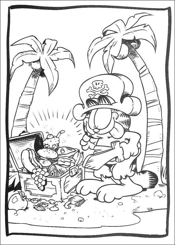 Dibujo gratuito Garfield #196229 de la coleccion Dibujos Animados y Series Animadas para imprimir