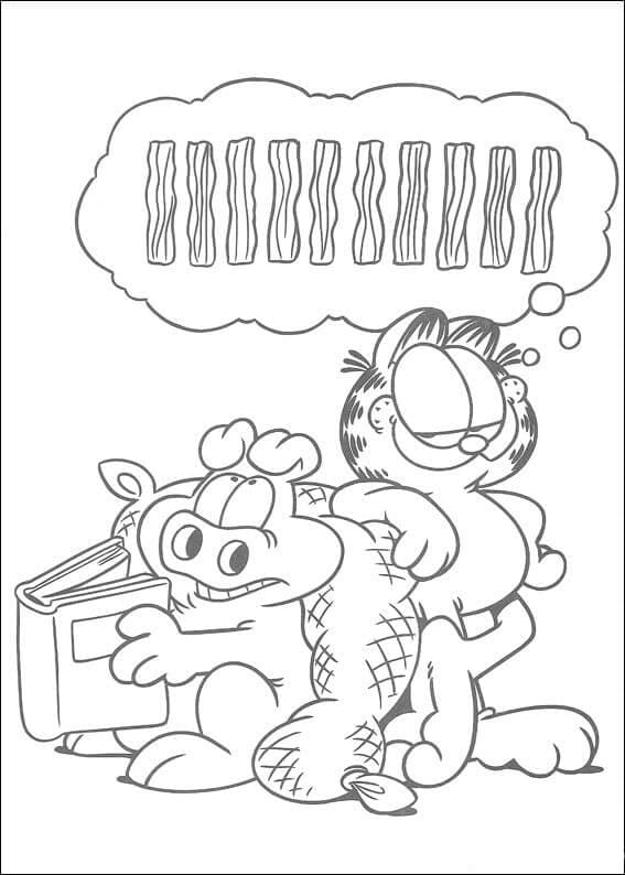Dibujo gratuito Garfield #196233 de la coleccion Dibujos Animados y Series Animadas para imprimir