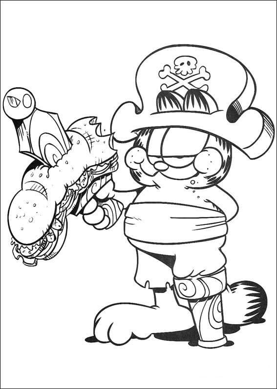 Dibujo gratuito Garfield #196237 de la coleccion Dibujos Animados y Series Animadas para imprimir