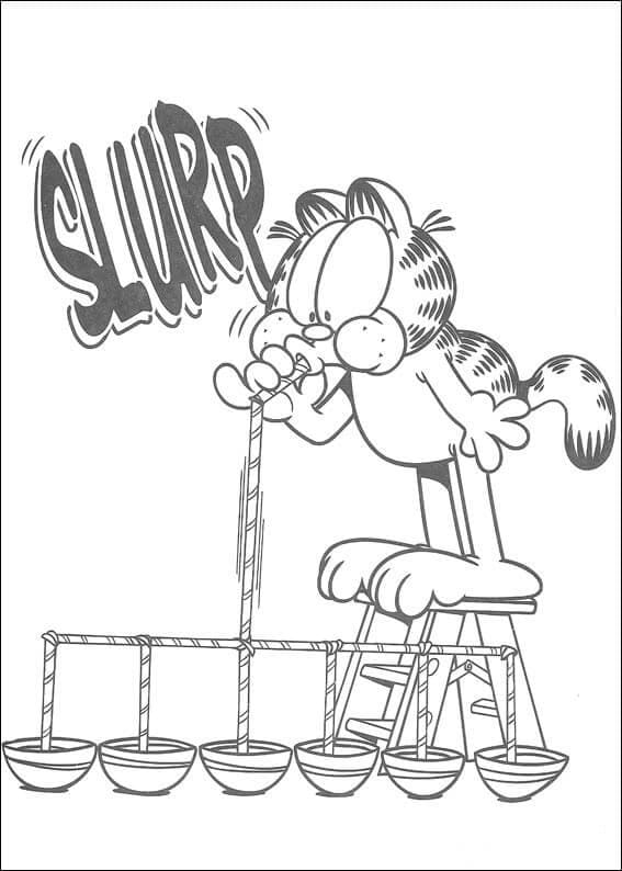 Dibujo gratuito Garfield #196239 de la coleccion Dibujos Animados y Series Animadas para imprimir