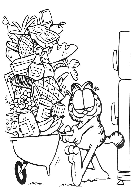 Dibujo gratuito Garfield #26167 de la coleccion Dibujos Animados y Series Animadas para imprimir