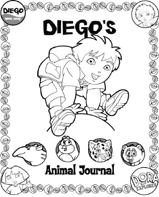 Dibujo gratuito Go Diego! #48514 de la coleccion Dibujos Animados y Series Animadas para imprimir