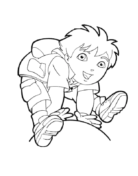 Dibujo gratuito Go Diego! #48516 de la coleccion Dibujos Animados y Series Animadas para imprimir