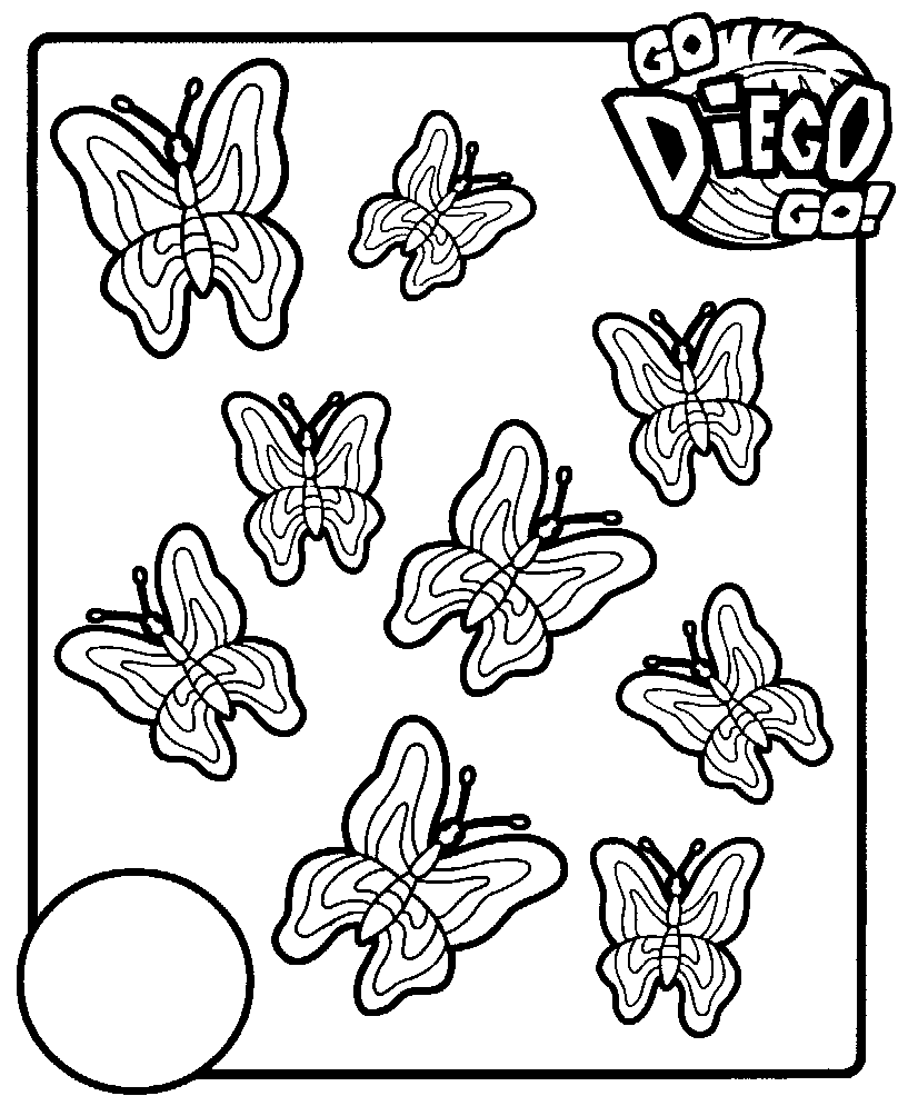 Dibujo gratuito Go Diego! #48523 de la coleccion Dibujos Animados y Series Animadas para imprimir