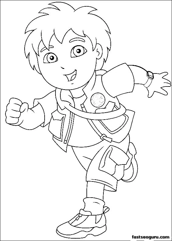 Dibujo gratuito Go Diego! #48614 de la coleccion Dibujos Animados y Series Animadas para imprimir